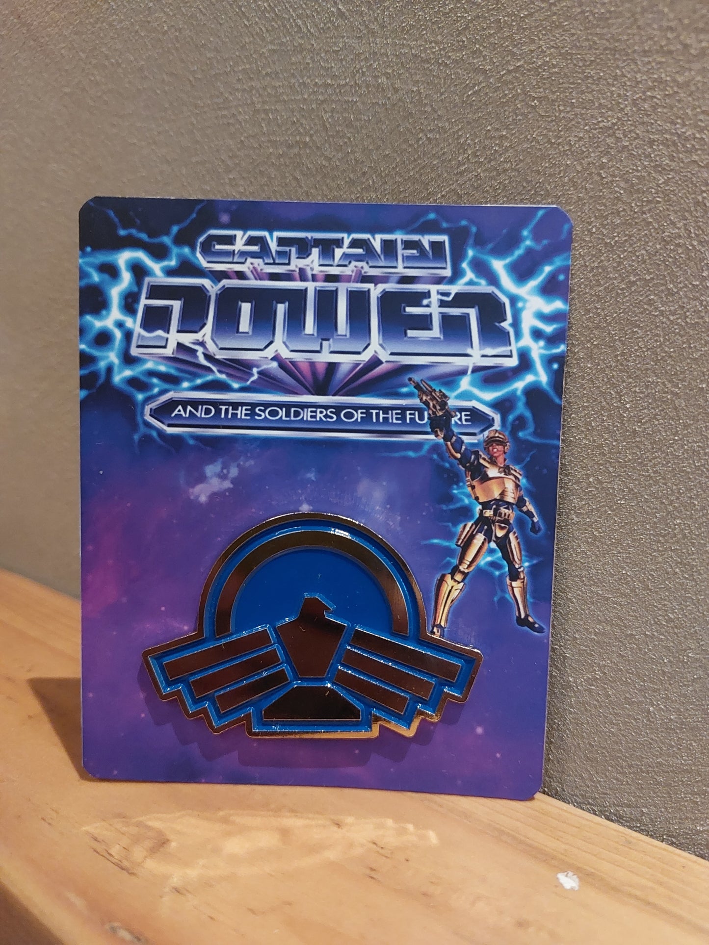 Captain Power and the Soldiers of the Future Diecast Emblem Pin Power On