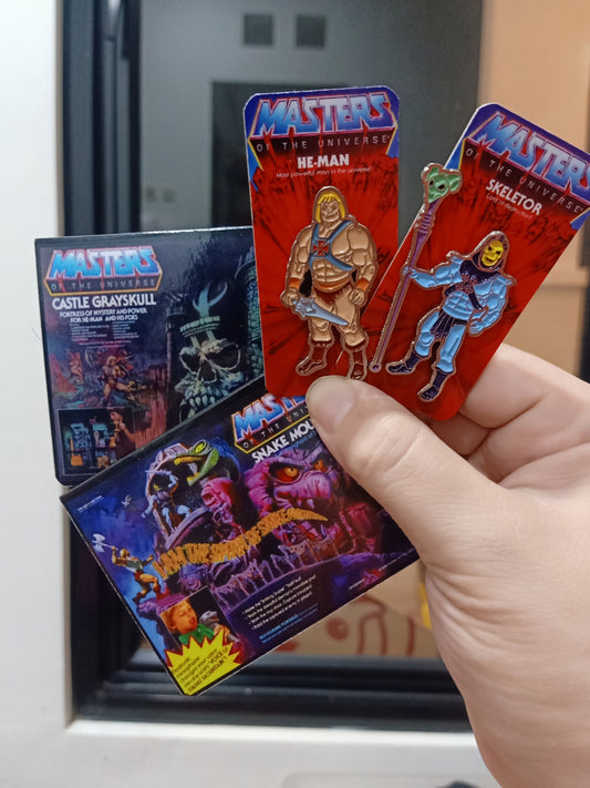 He-Man Master of The Universe Diecast Pin Set MOTU Heman