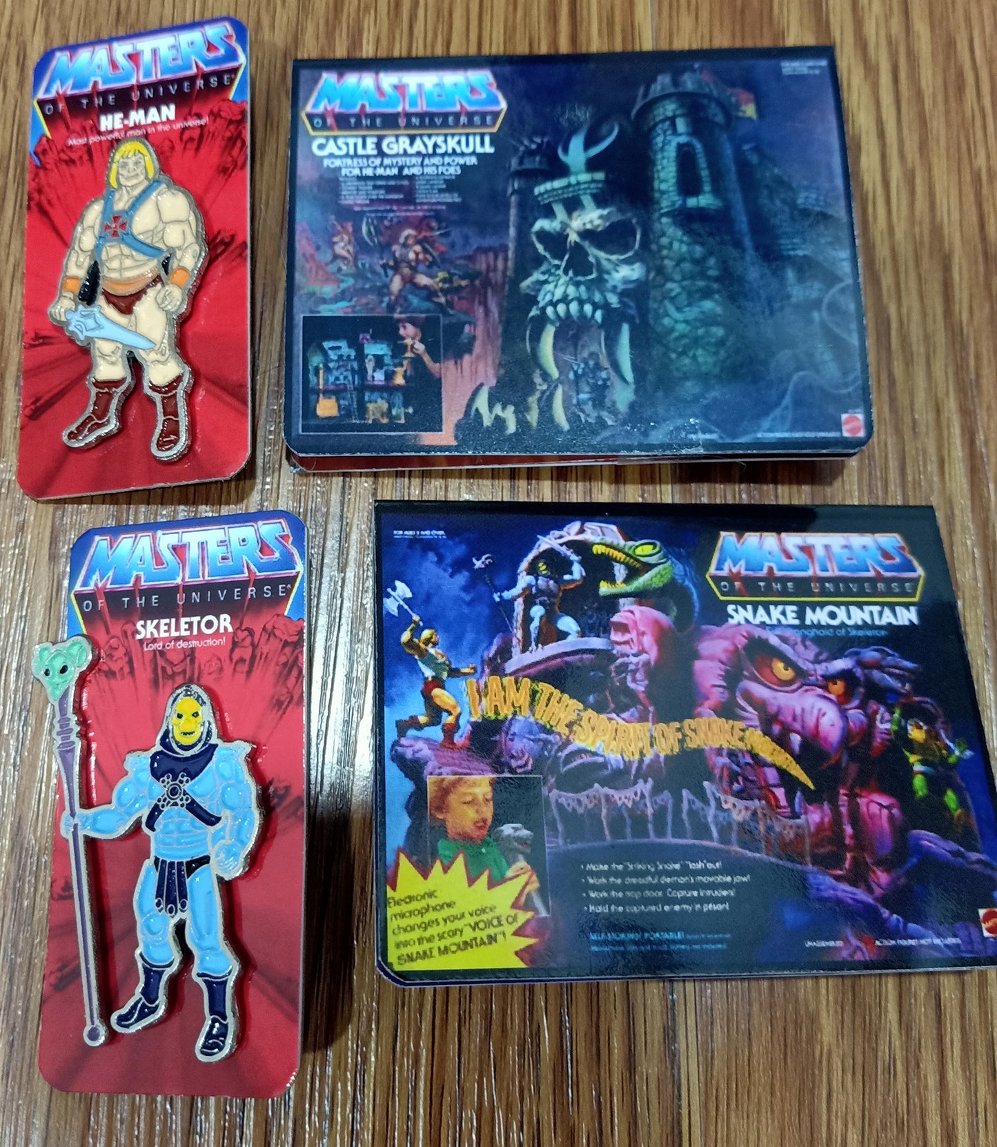 He-Man Master of The Universe Diecast Pin Set MOTU Heman