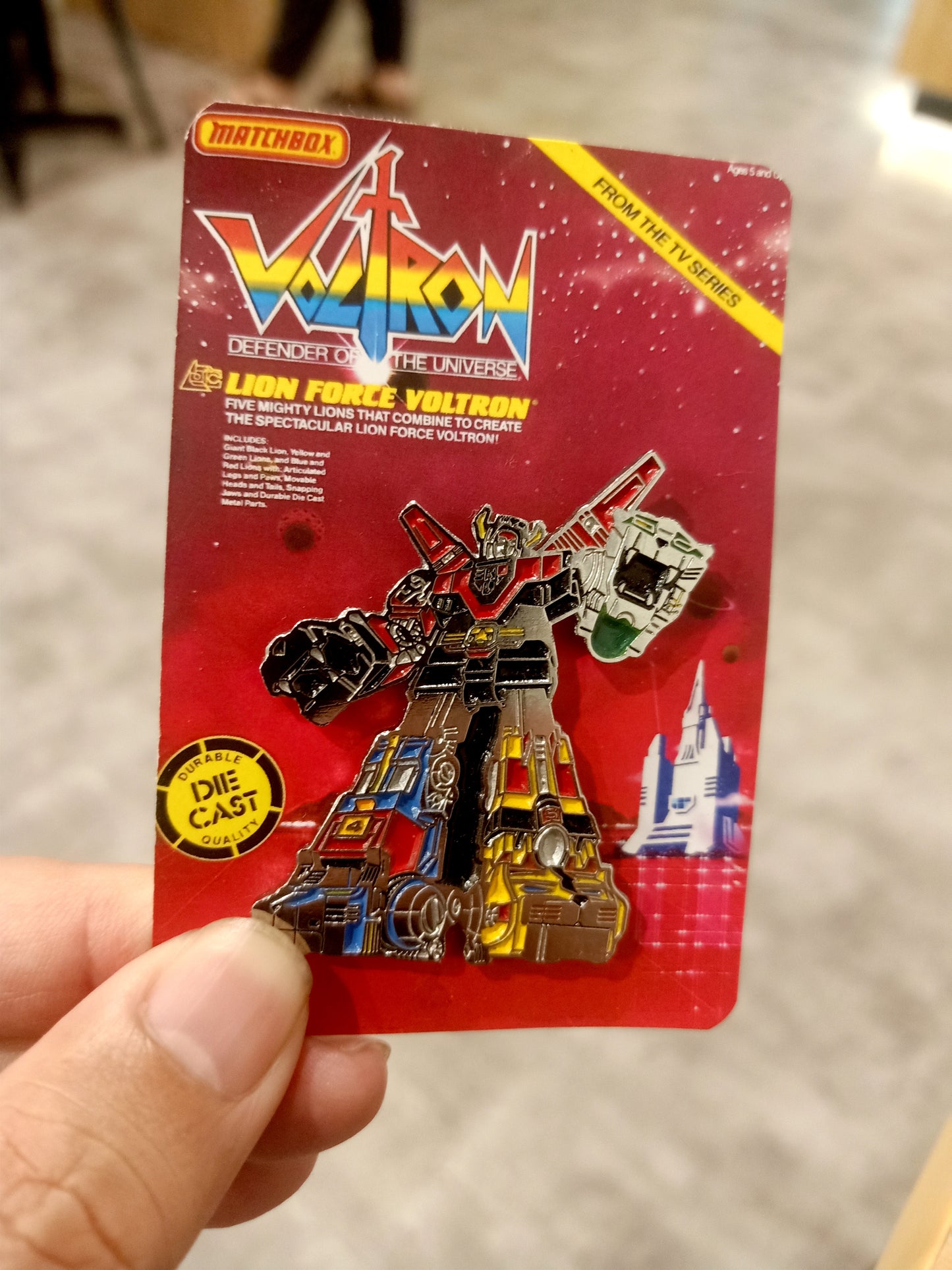 VOLTRON Matchbox 1985 vintage style Diecast Pin