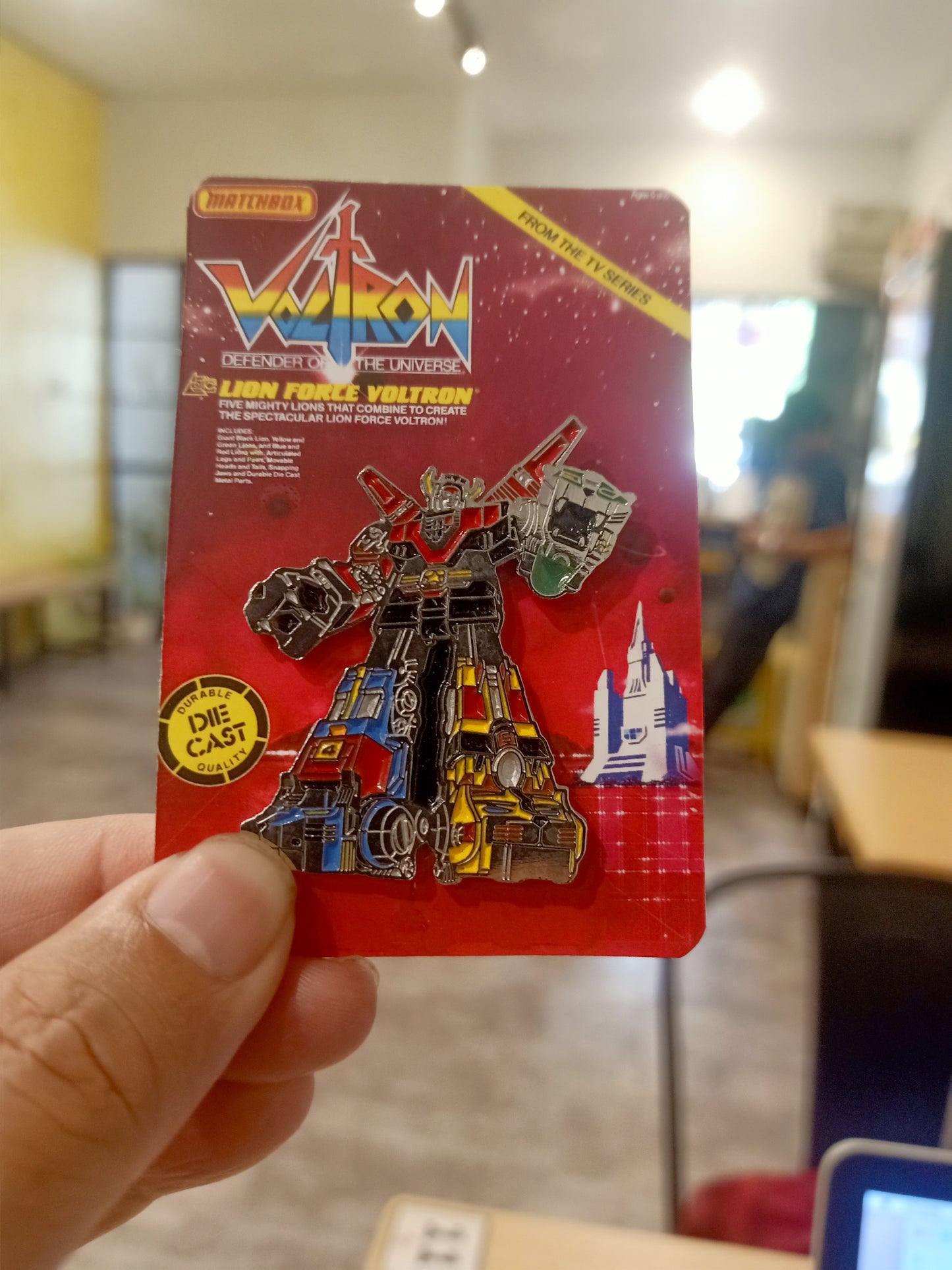 VOLTRON Matchbox 1985 vintage style Diecast Pin