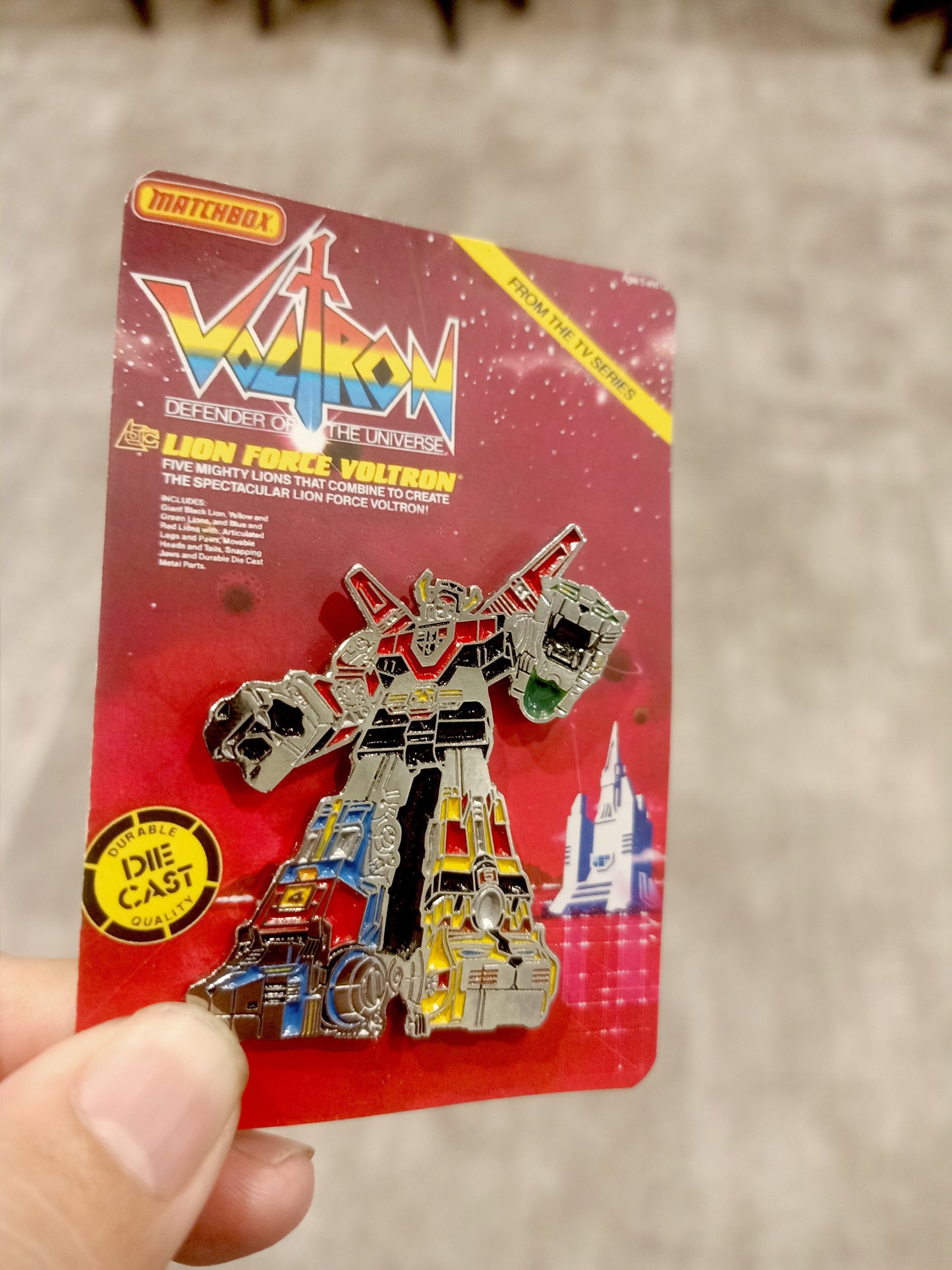 VOLTRON Matchbox 1985 vintage style Diecast Pin