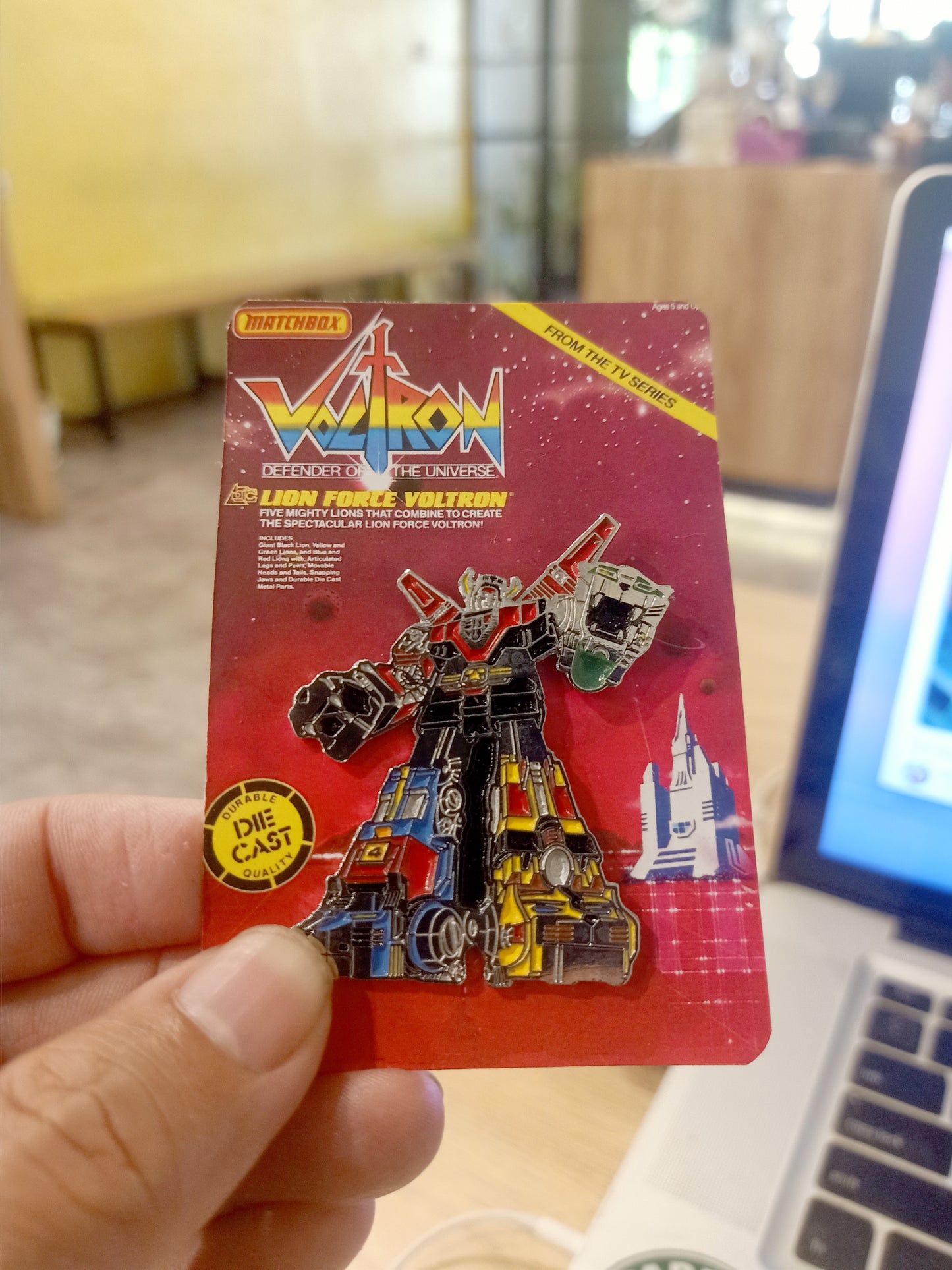 VOLTRON Matchbox 1985 vintage style Diecast Pin