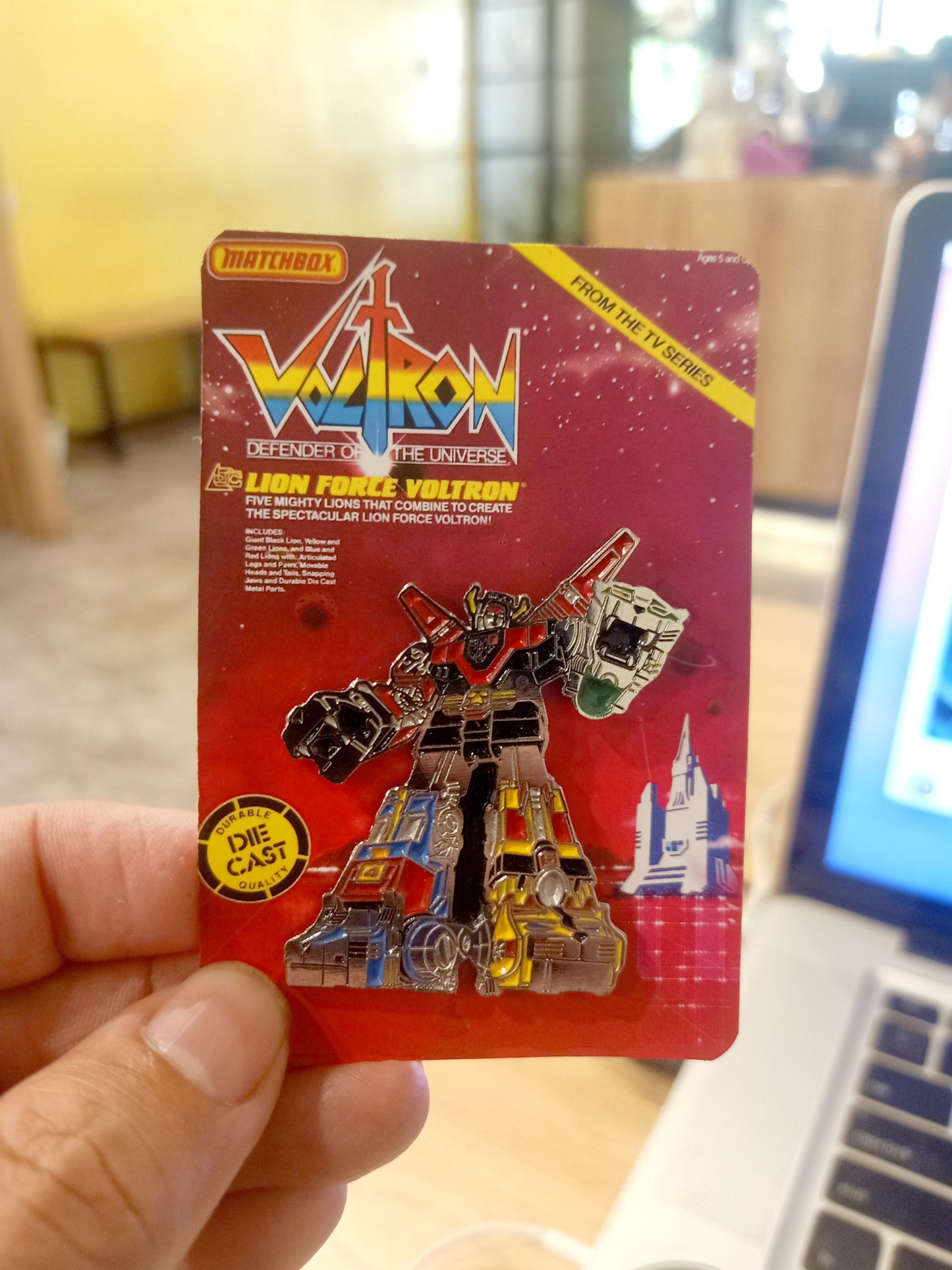 VOLTRON Matchbox 1985 vintage style Diecast Pin