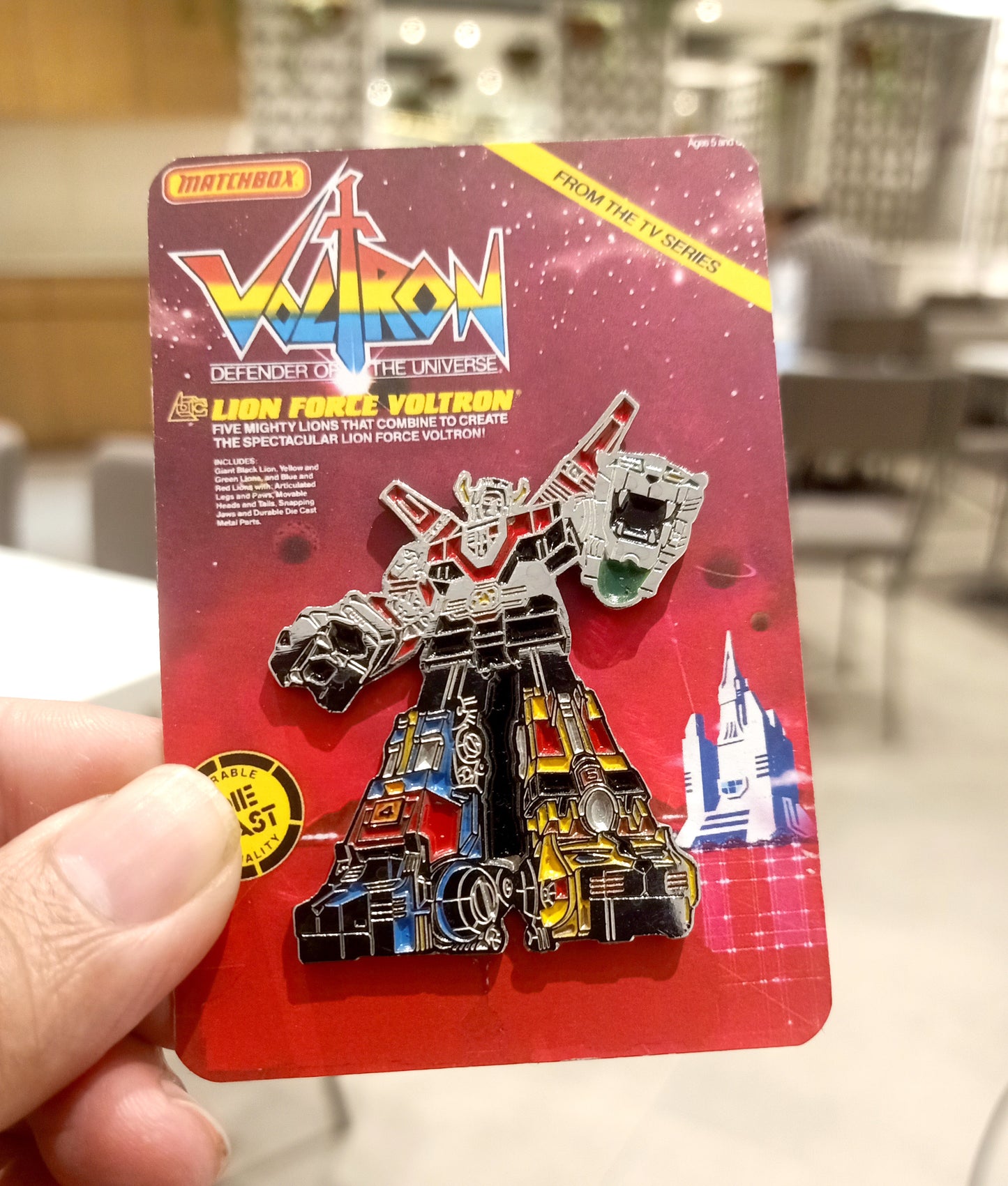 VOLTRON Matchbox 1985 vintage style Diecast Pin