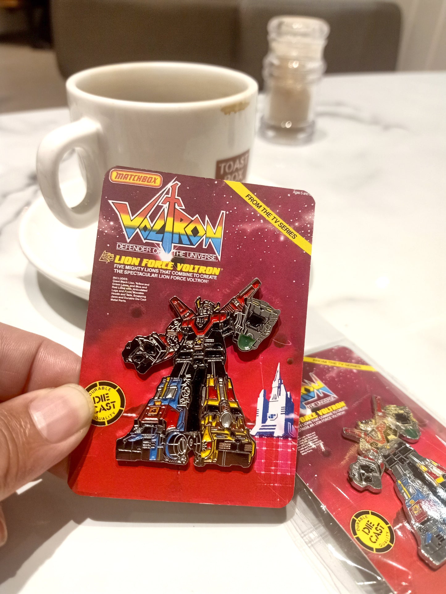 VOLTRON Matchbox 1985 vintage style Diecast Pin