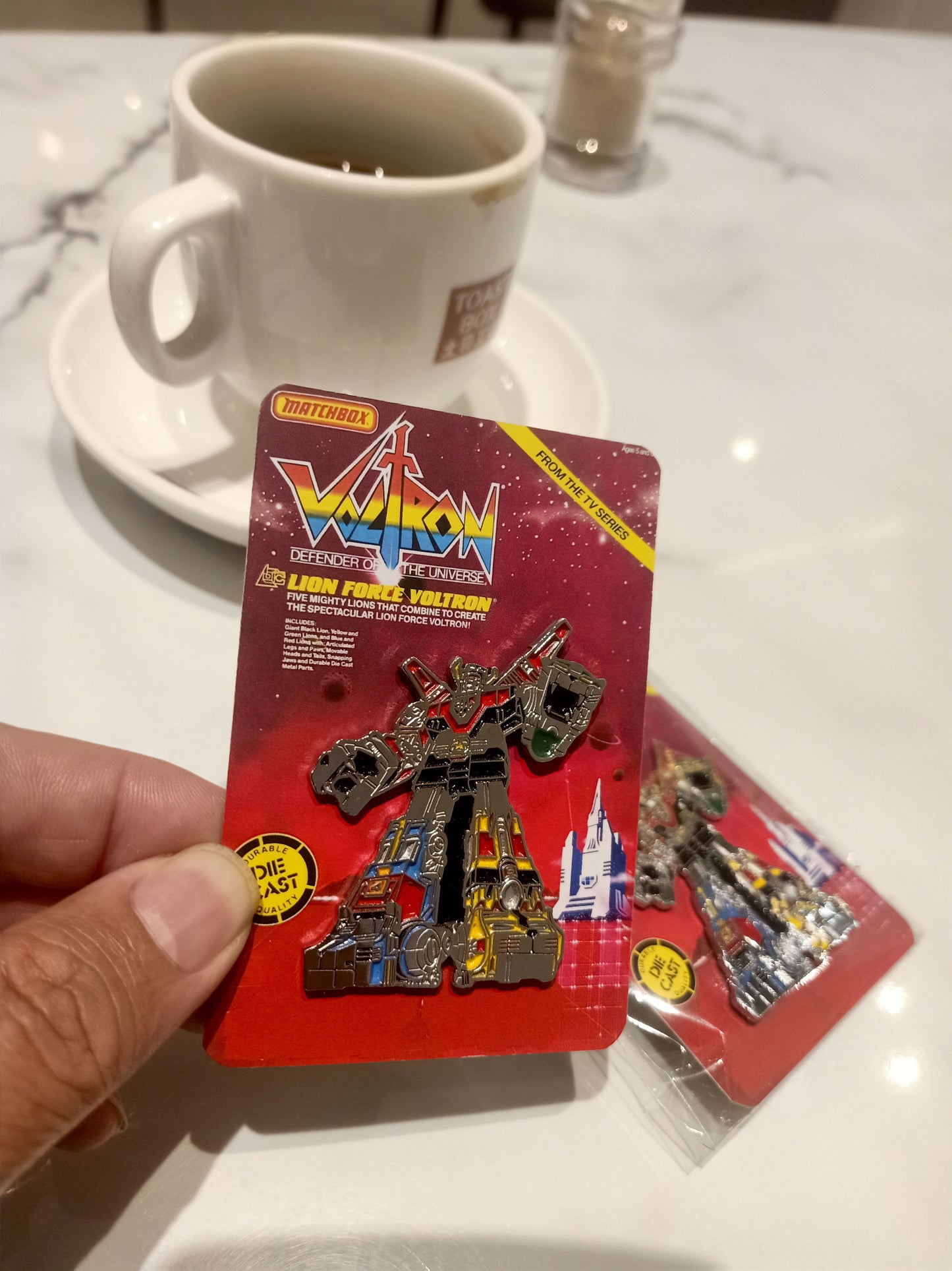 VOLTRON Matchbox 1985 vintage style Diecast Pin