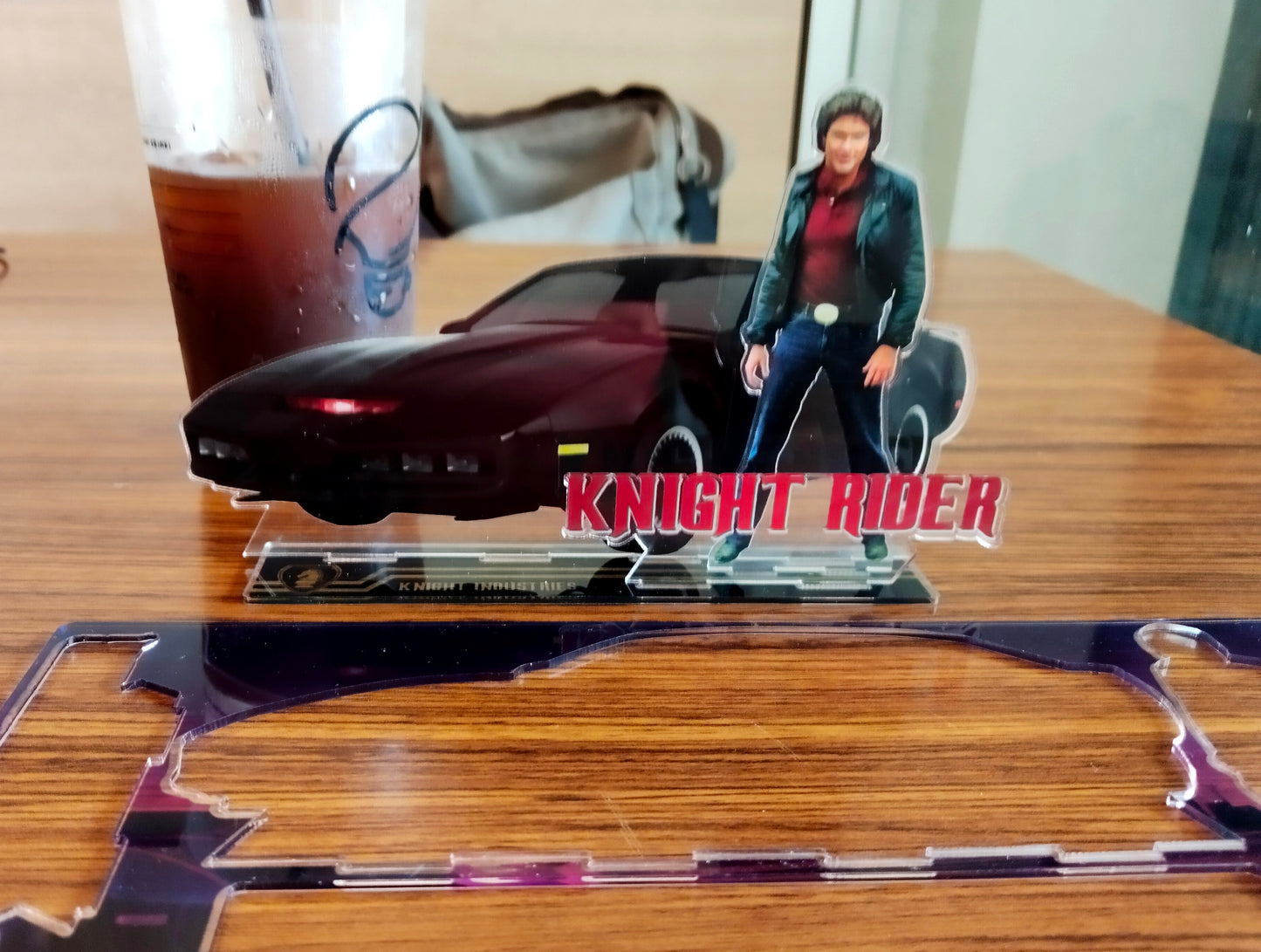 Knight Rider Michael Knight KITT Acrylic Standing figure Vintage Style