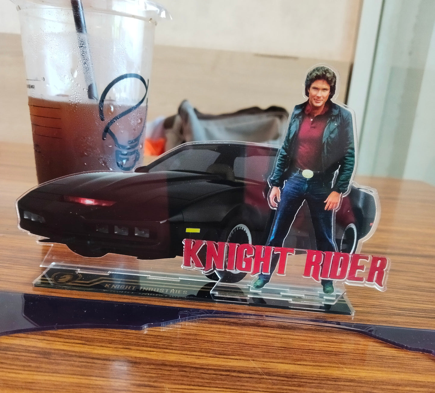 Knight Rider Michael Knight KITT Acrylic Standing figure Vintage Style