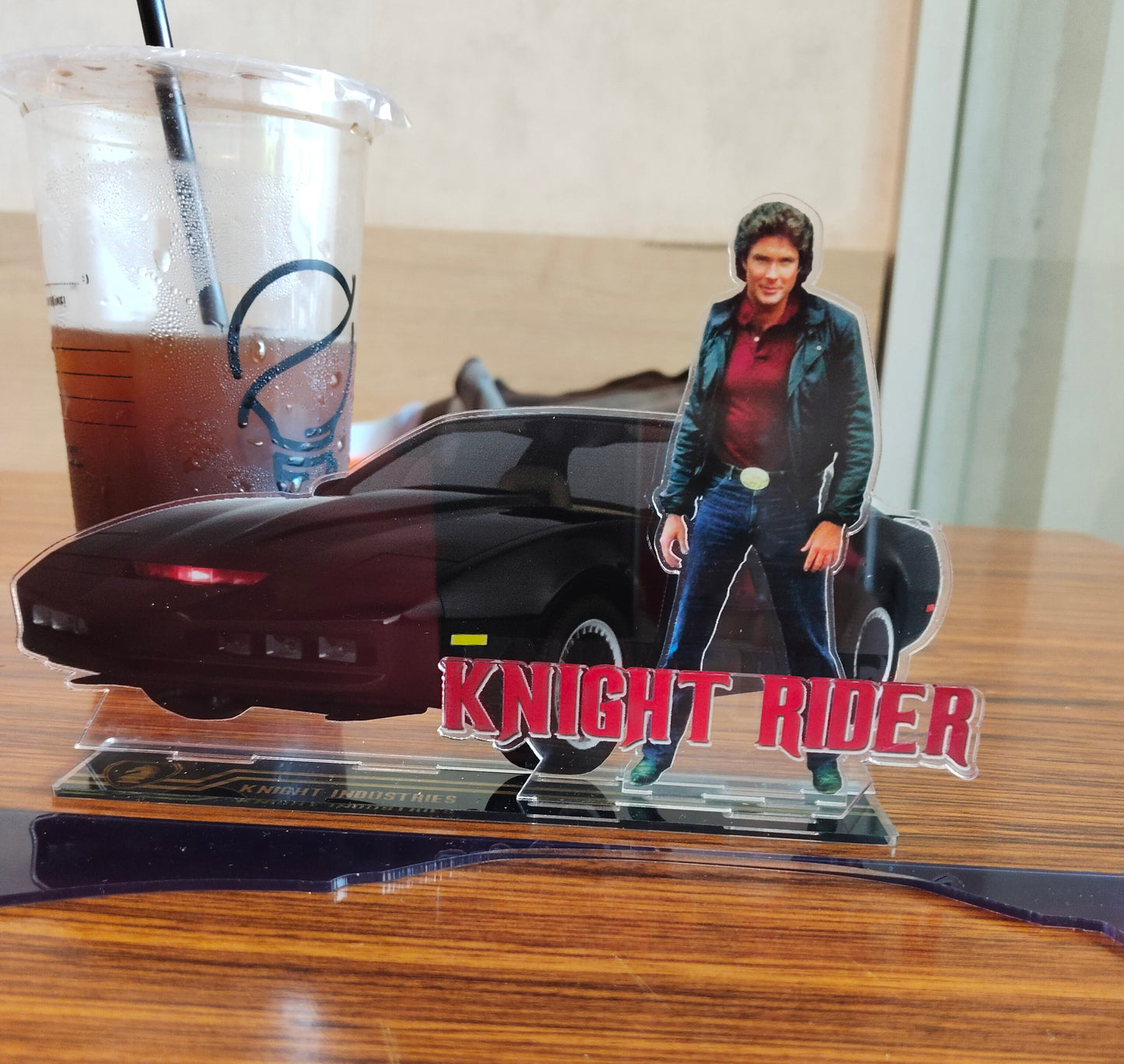 Knight Rider Michael Knight KITT Acrylic Standing figure Vintage Style