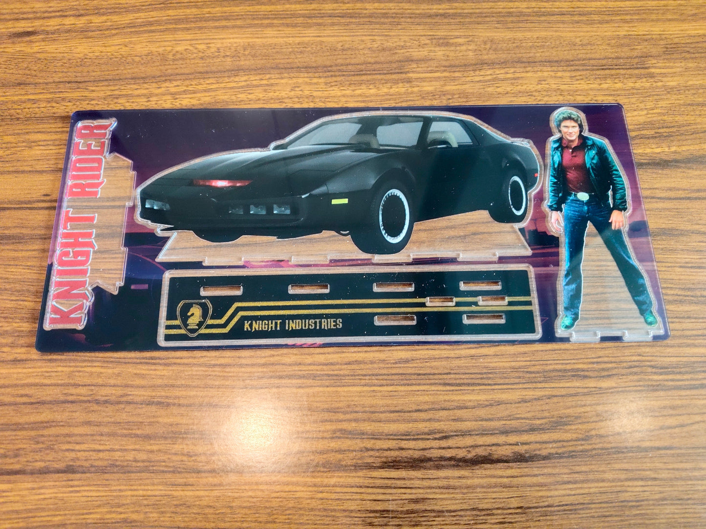 Knight Rider Michael Knight KITT Acrylic Standing figure Vintage Style