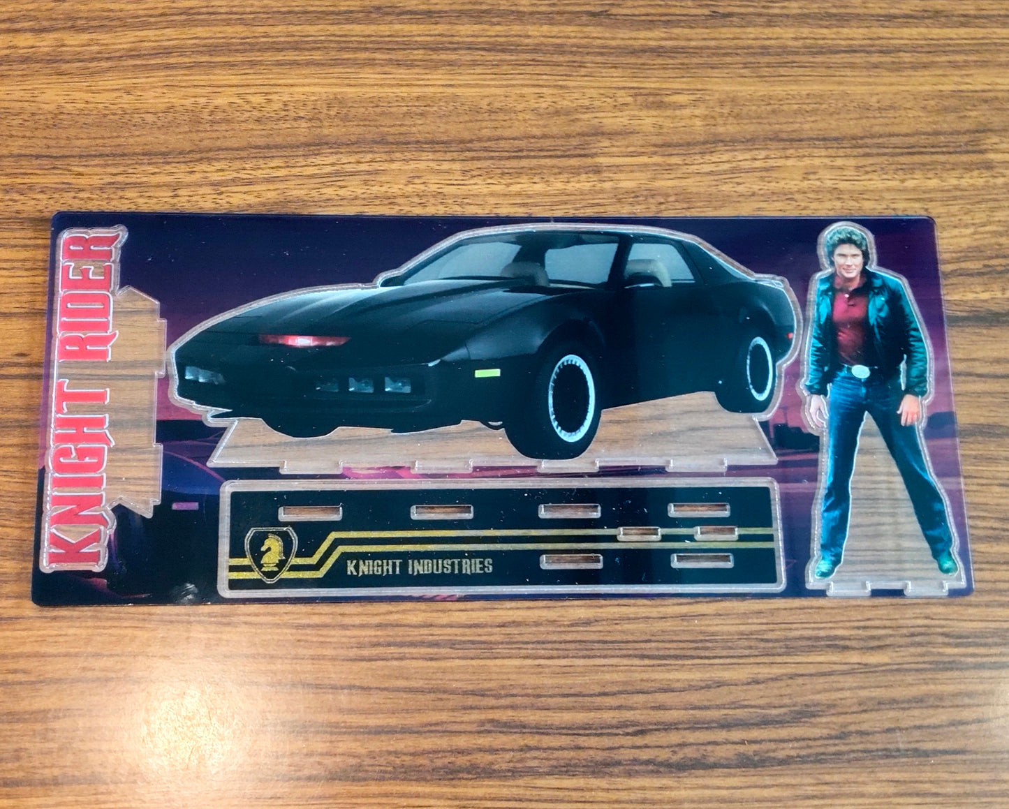 Knight Rider Michael Knight KITT Acrylic Standing figure Vintage Style