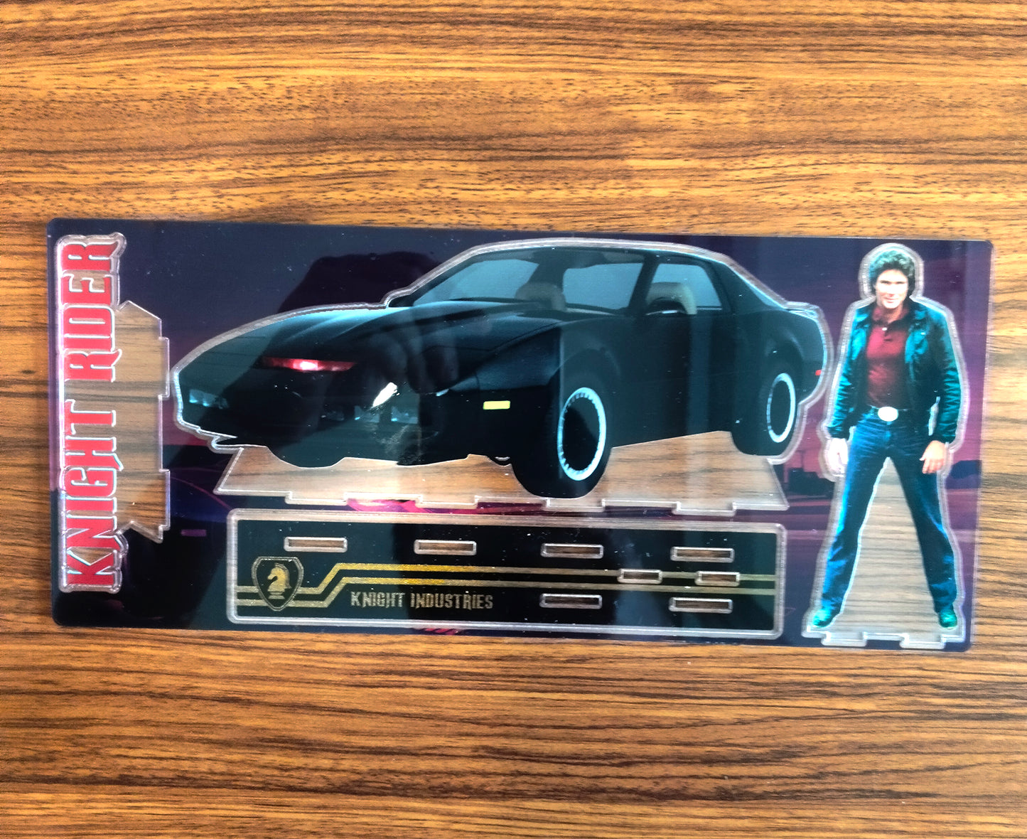 Knight Rider Michael Knight KITT Acrylic Standing figure Vintage Style