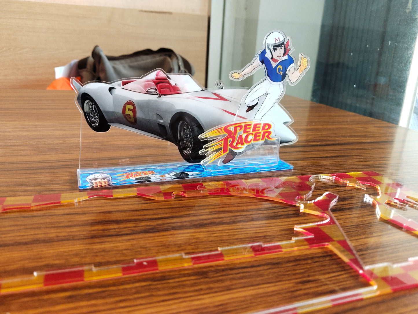 Speed Racer Mach GoGoGo The Mach 5 Acrylic Standing figure vintage style