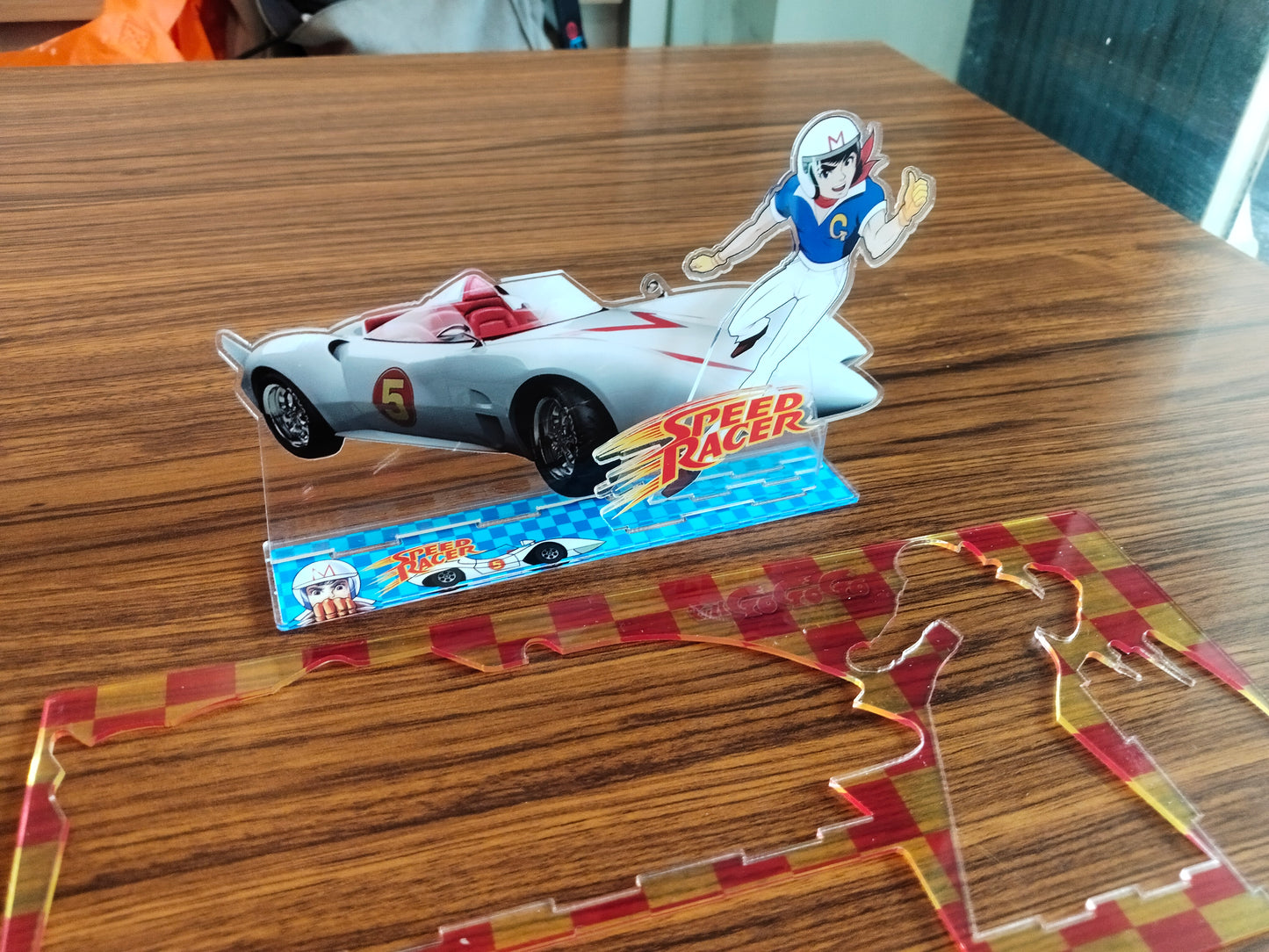 Speed Racer Mach GoGoGo The Mach 5 Acrylic Standing figure vintage style