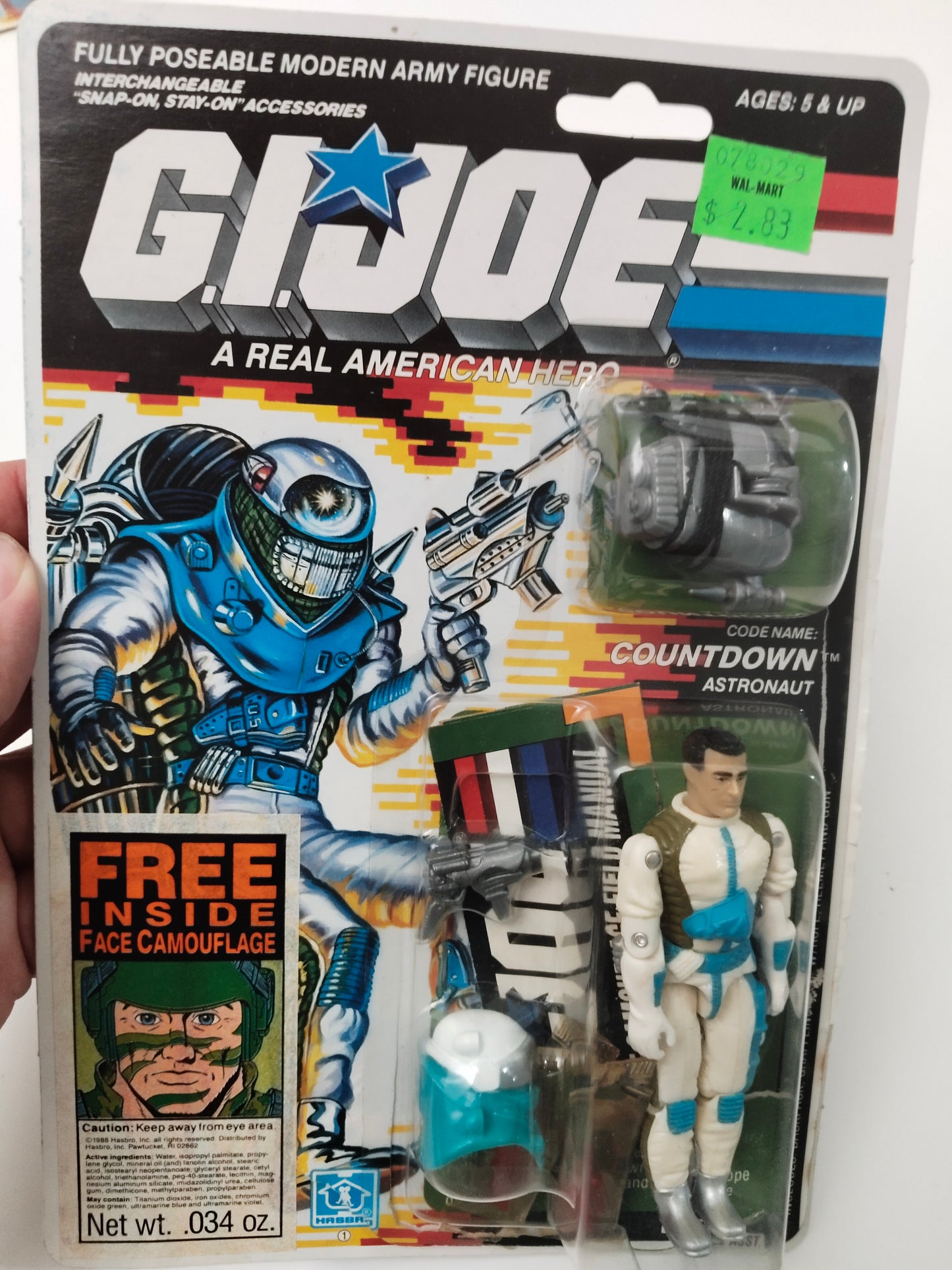 G.I. JOE gi joe 1988 countdown hasbro MOC there is opening on blister,