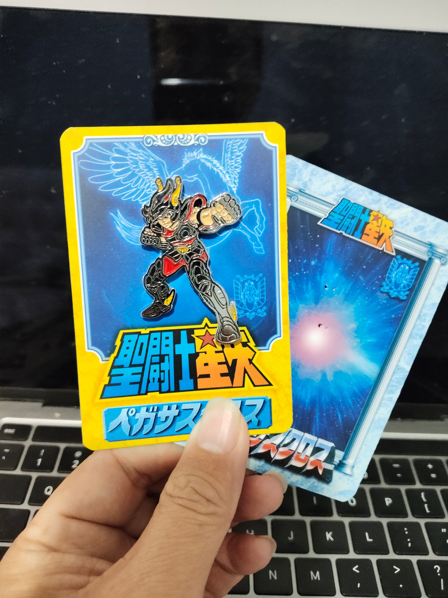 Saint Seiya Pegasus Diecast Enamel Pin Los Caballeros del Zodiaco Knight of the Zodiac