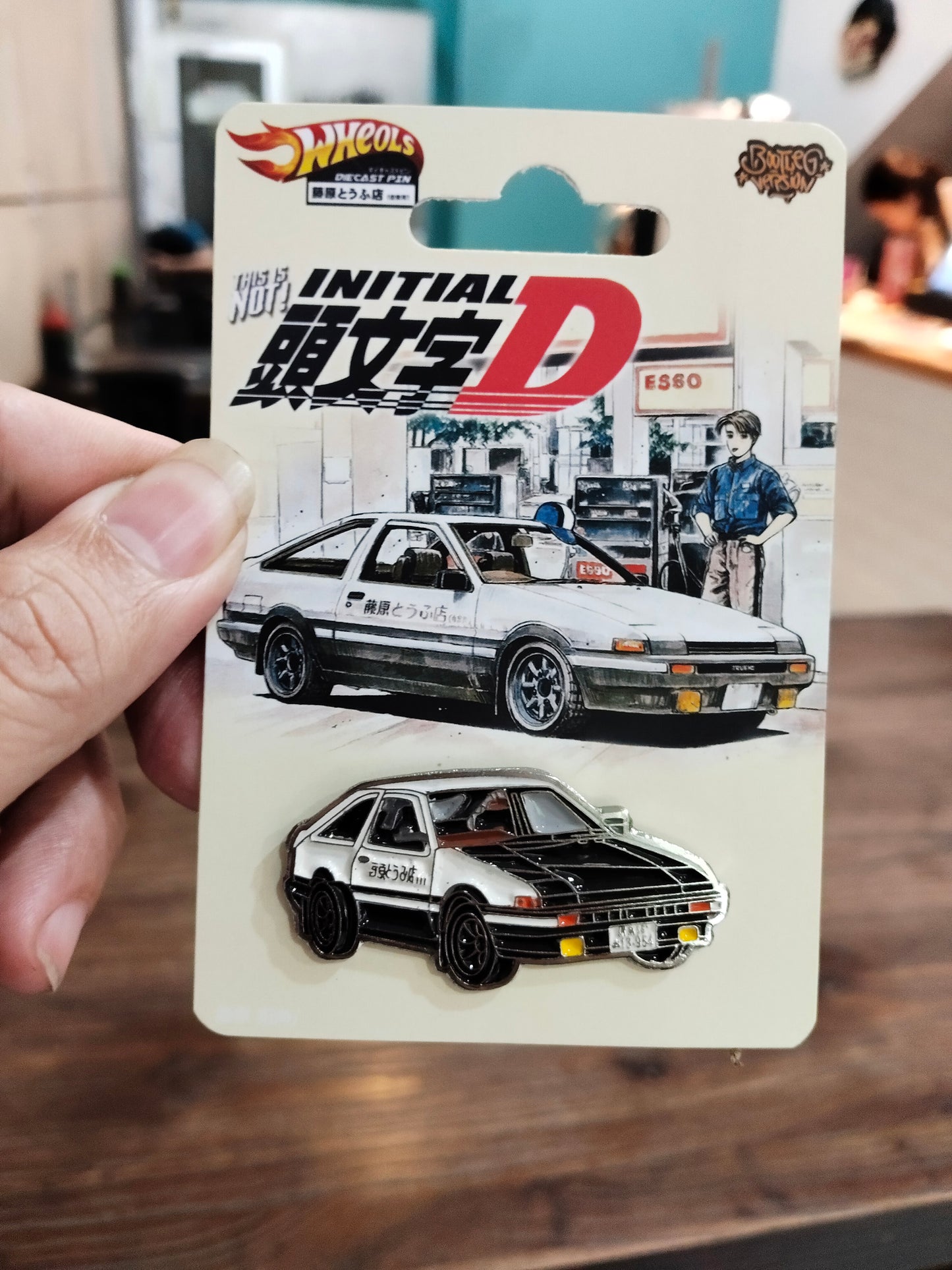 Diecast Pin Initial D Takumi Toyota Trueno Ae86 Hachiroku Classic Style