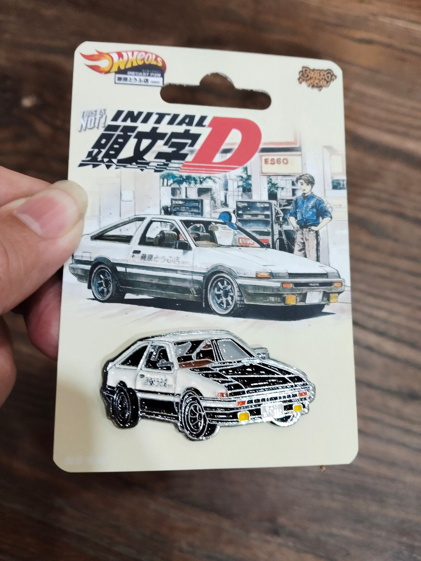 Diecast Pin Initial D Takumi Toyota Trueno Ae86 Hachiroku Classic Style