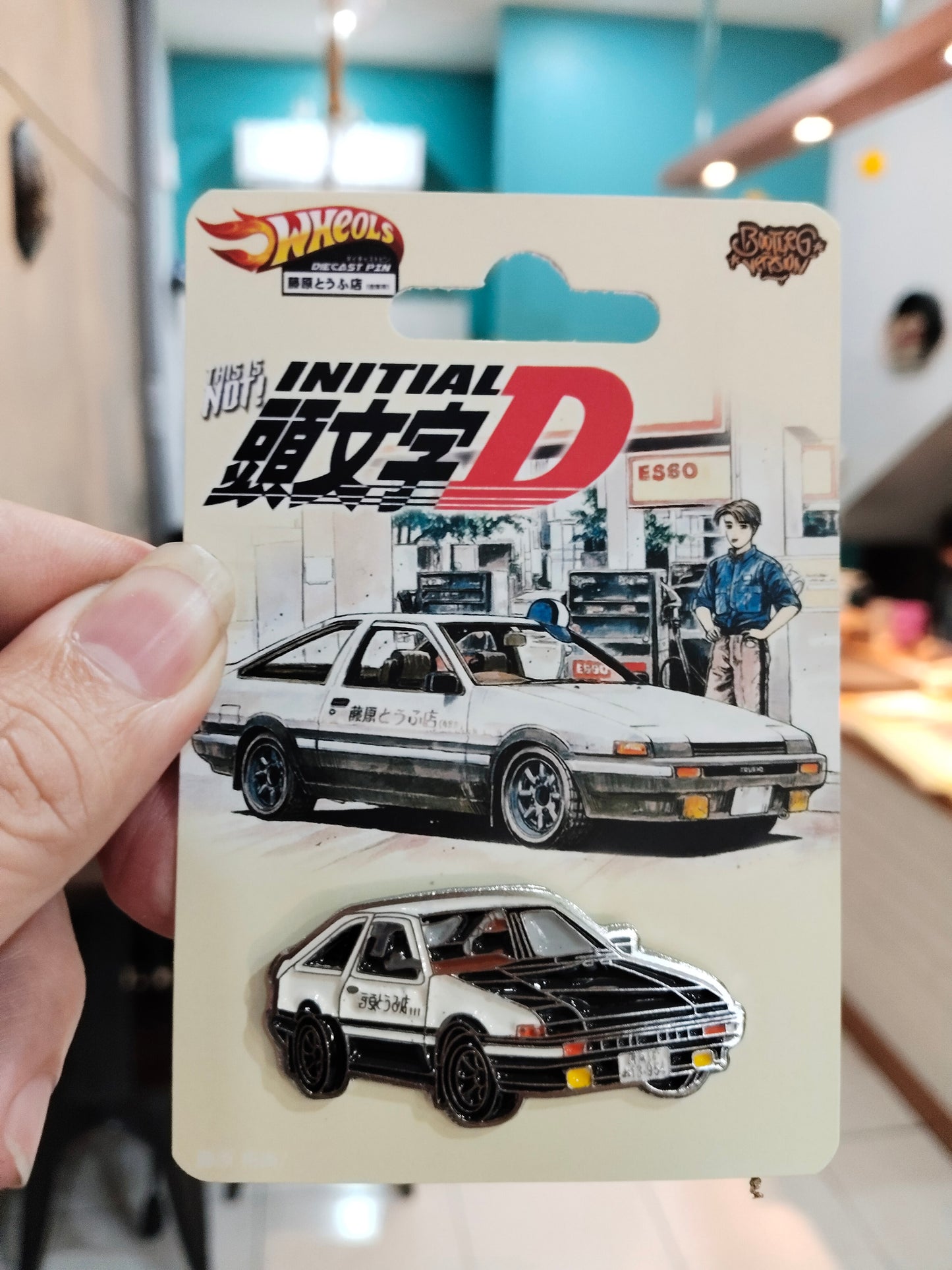 Diecast Pin Initial D Takumi Toyota Trueno Ae86 Hachiroku Classic Style