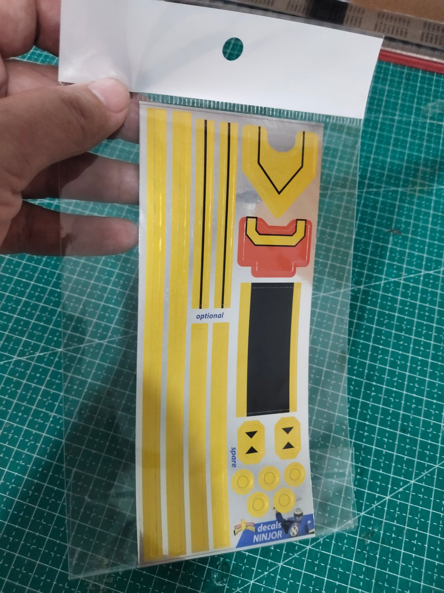 Decals Sticker Replacement Dx vintage Ninjor Megazord Power Ranger season 3