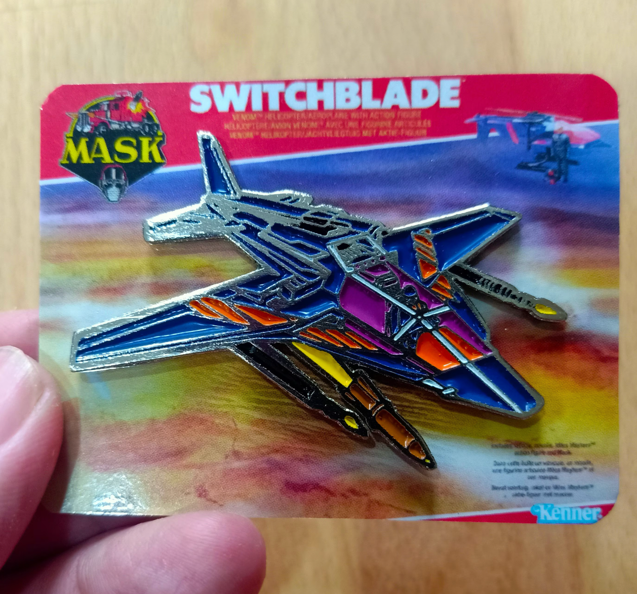 M.A.S.K PlaySet Hard Enamel Pin (ThunderHawk+TBob+Rhino+SwitchBlade+2background card of BoulderHill)