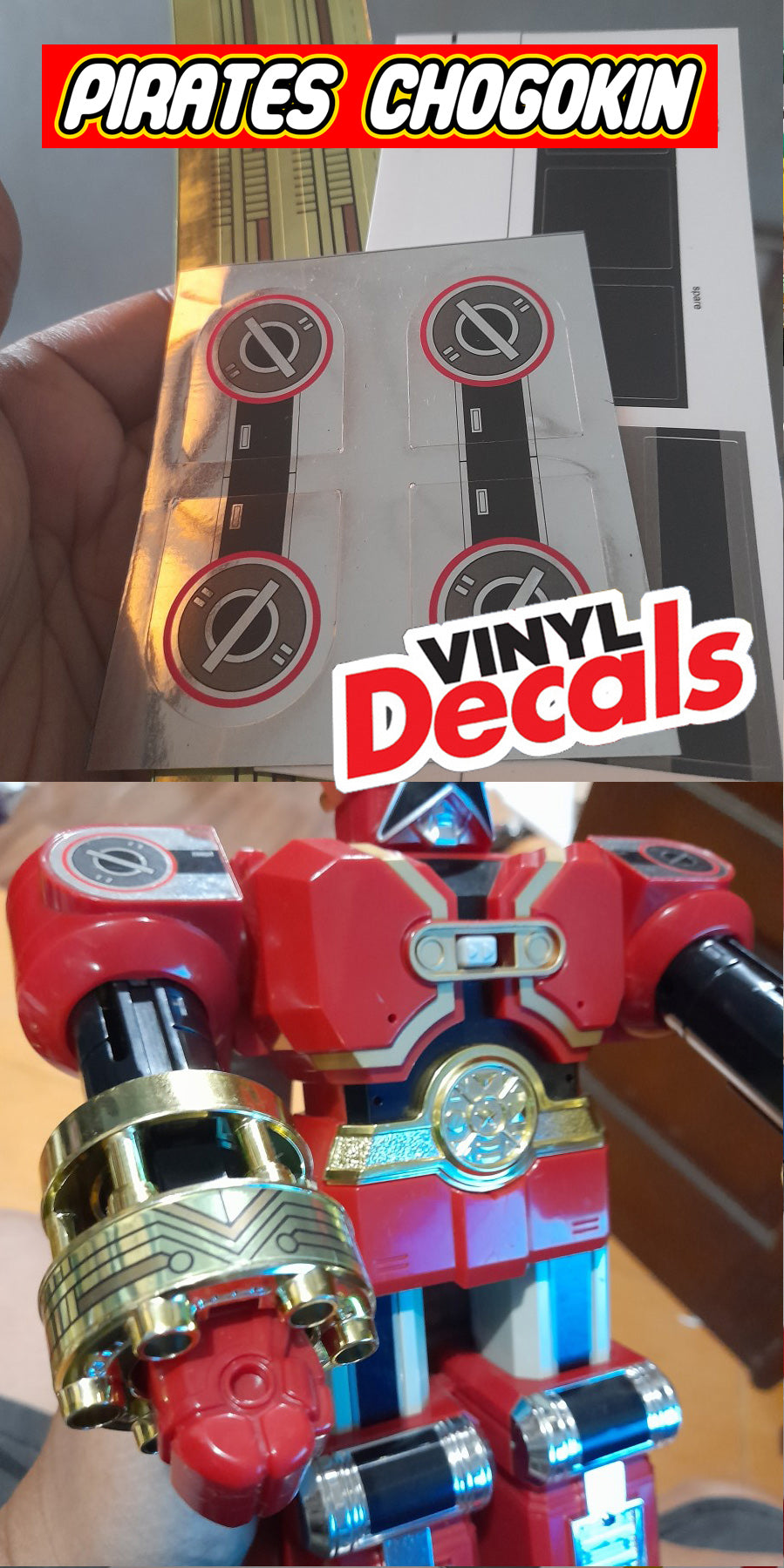 Decals Sticker Replacement Dx vintage Dragonzord Megazord Power Ranger Dragon Caesar Dragon Zord