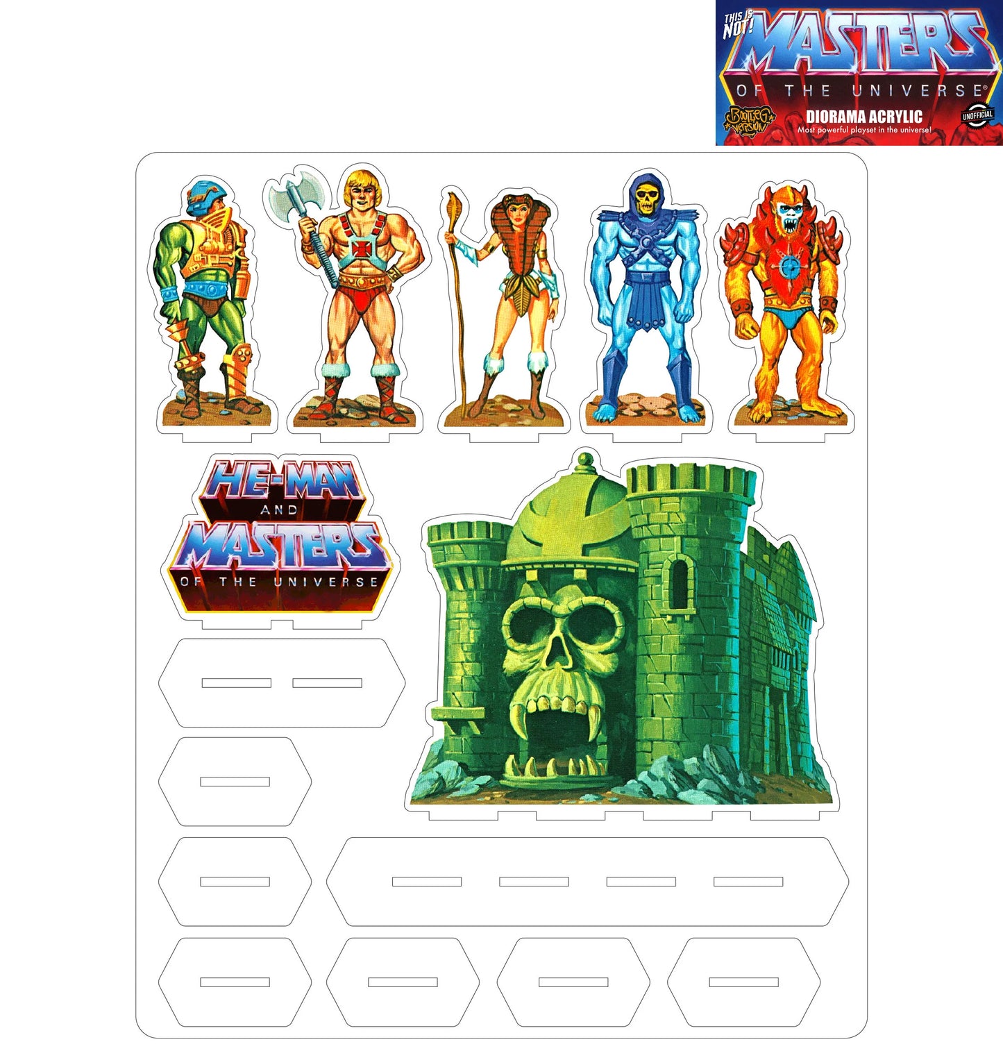 MOTU He-man & Master of the Universe Acrylic Diorama Heman