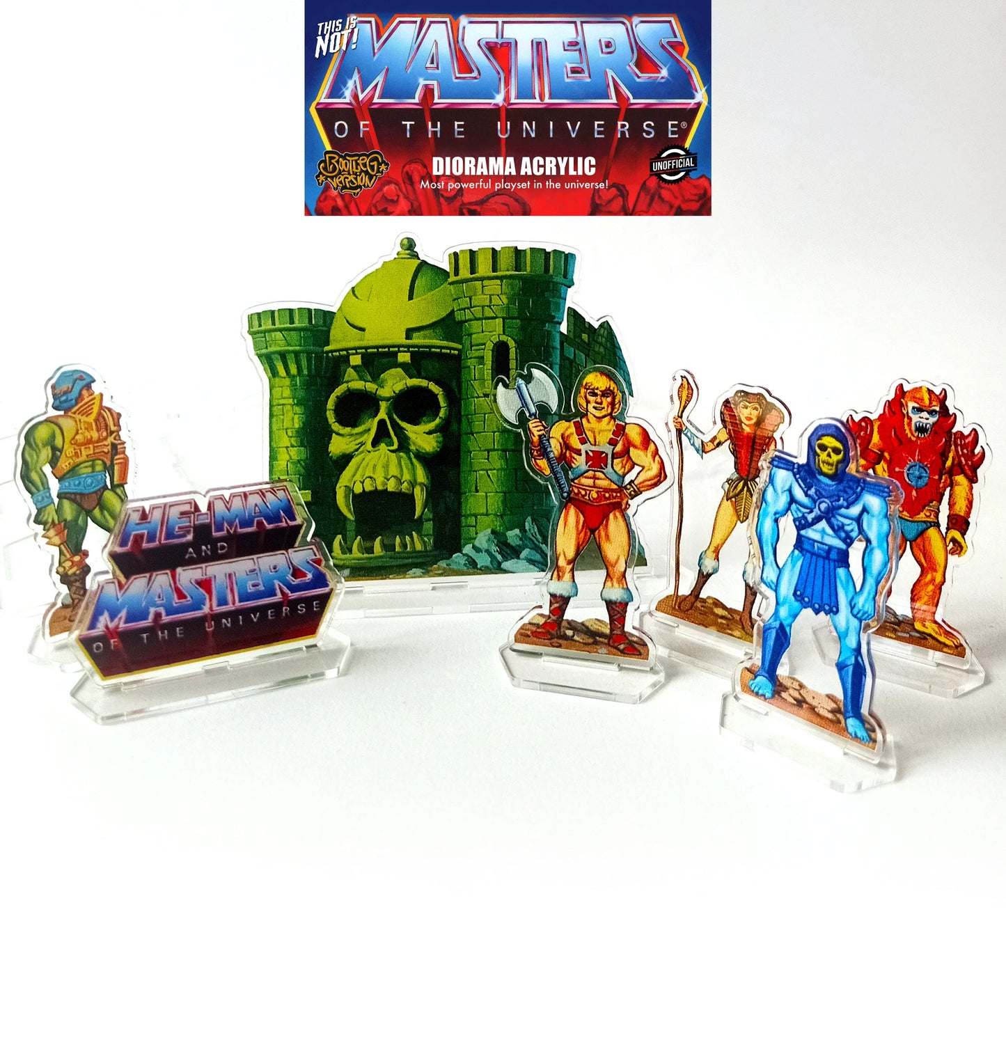 MOTU He-man & Master of the Universe Acrylic Diorama Heman