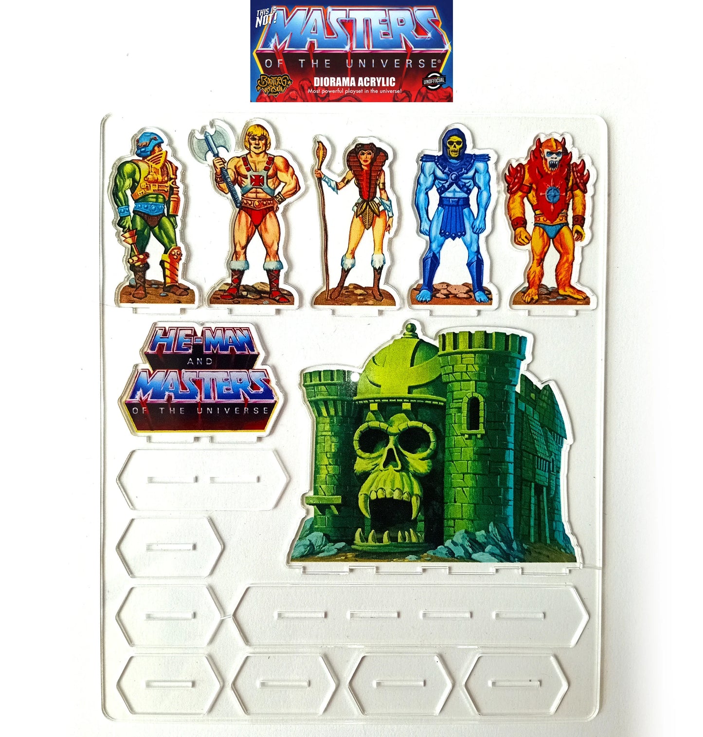 MOTU He-man & Master of the Universe Acrylic Diorama Heman