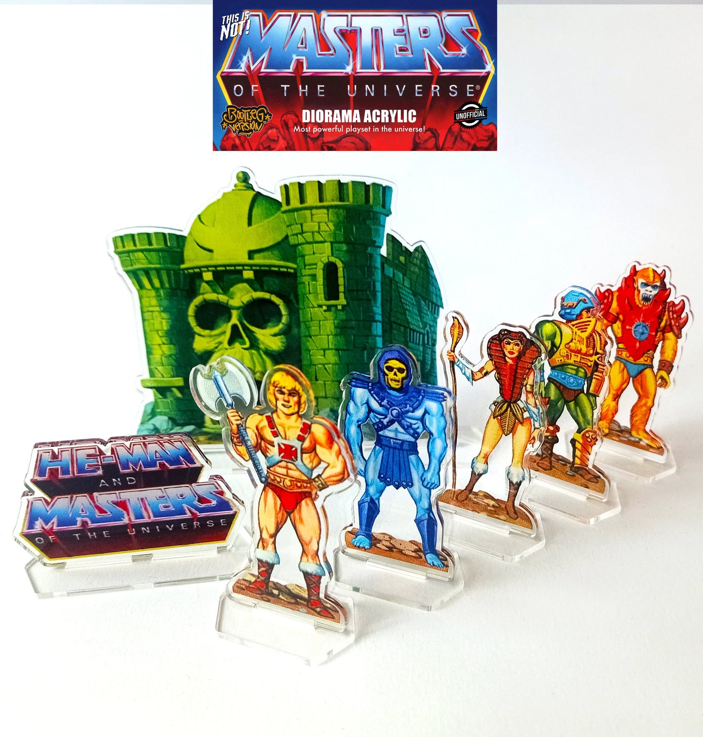 MOTU He-man & Master of the Universe Acrylic Diorama Heman