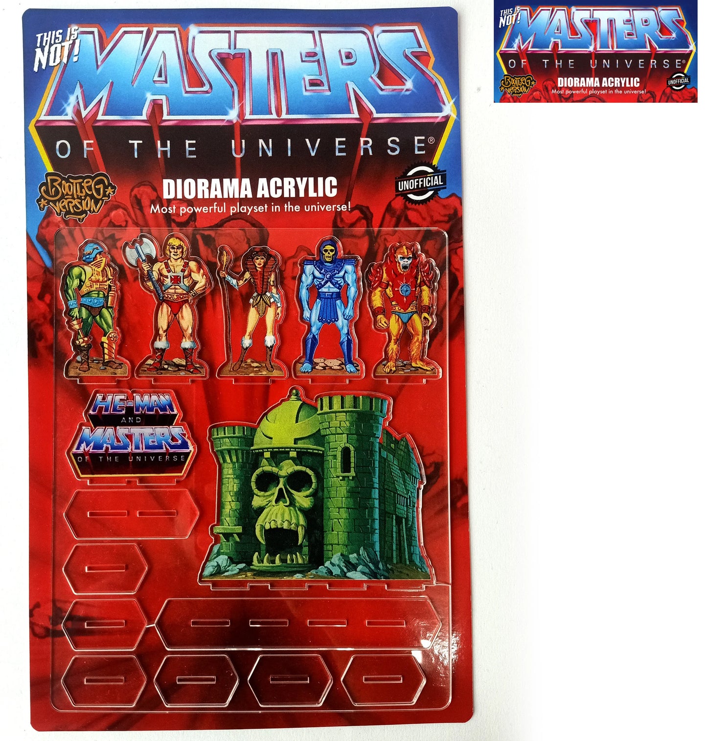 MOTU He-man & Master of the Universe Acrylic Diorama Heman