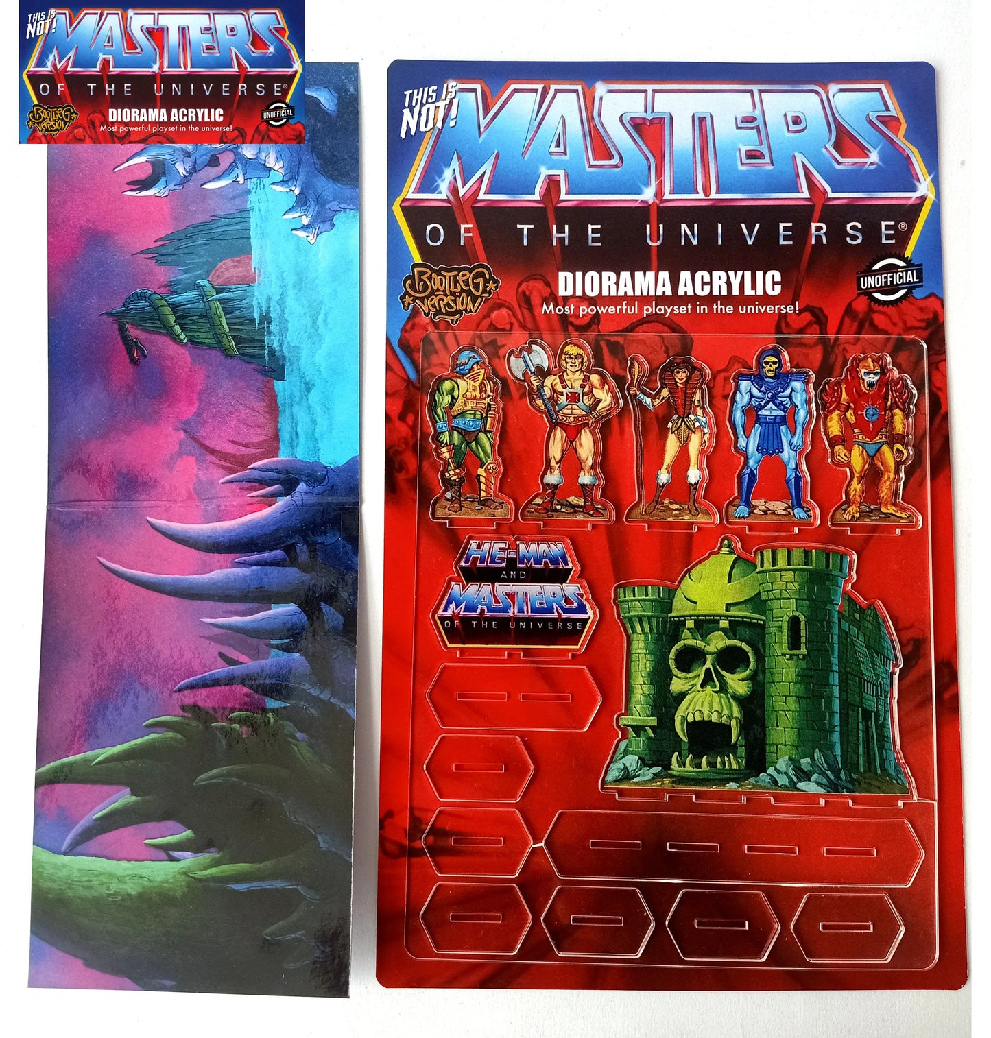 MOTU He-man & Master of the Universe Acrylic Diorama Heman