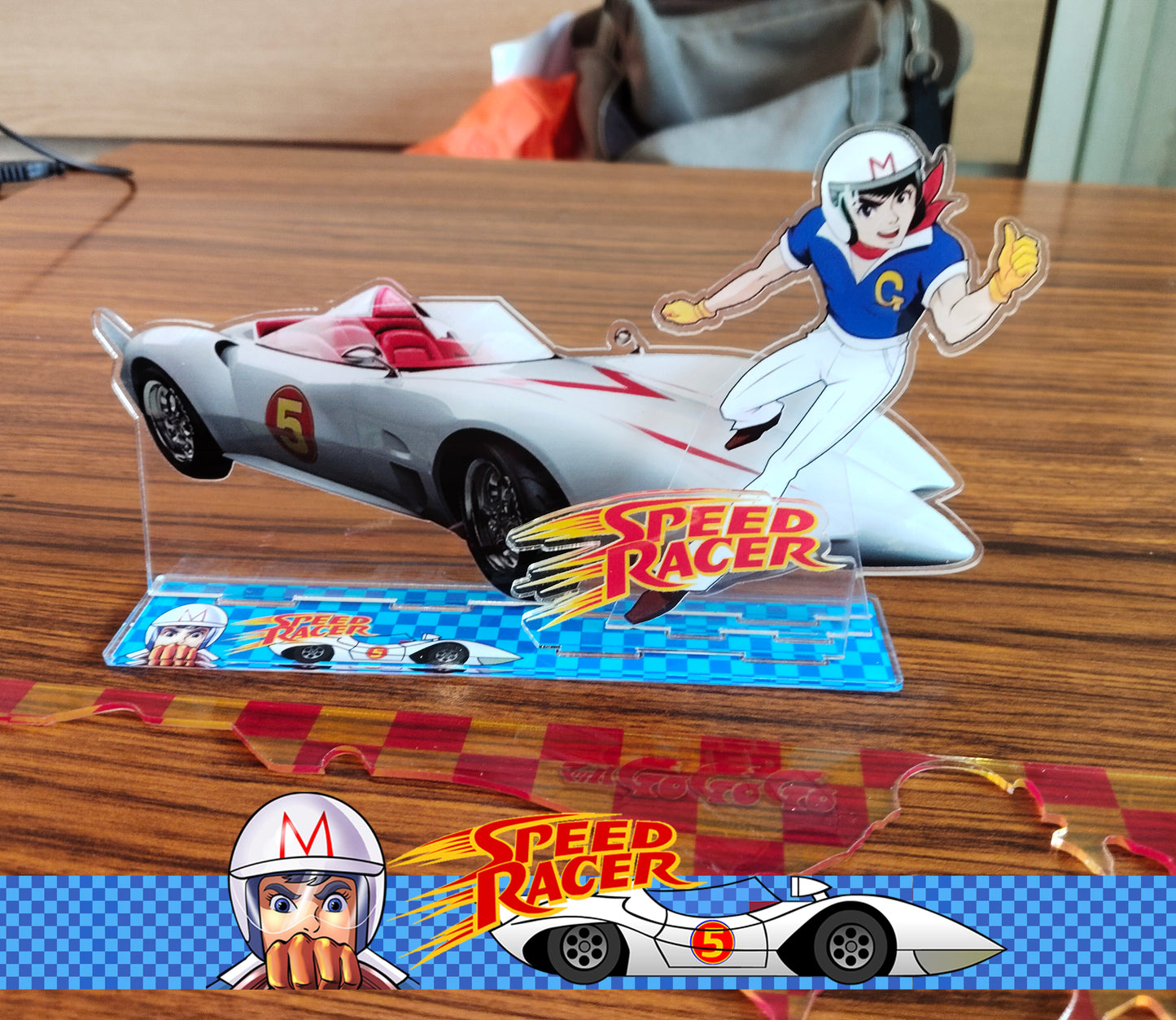 Speed Racer Mach GoGoGo The Mach 5 Acrylic Standing figure vintage style