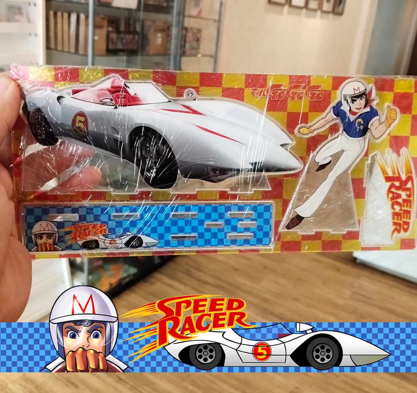 Speed Racer Mach GoGoGo The Mach 5 Acrylic Standing figure vintage style